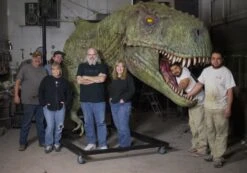 T-Rex Animatronic -Distortions Unlimited Shop Distortions crew trex