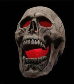 Flaming Skull Prop