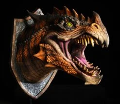 Dragon Legends -Distortions Unlimited Shop orange dragon head prop