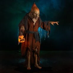 Pumpkin Witch -Distortions Unlimited Shop pumpkin witch halloween haunt prop blue