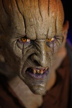 Pumpkin Witch -Distortions Unlimited Shop pumpkin witch prop face close